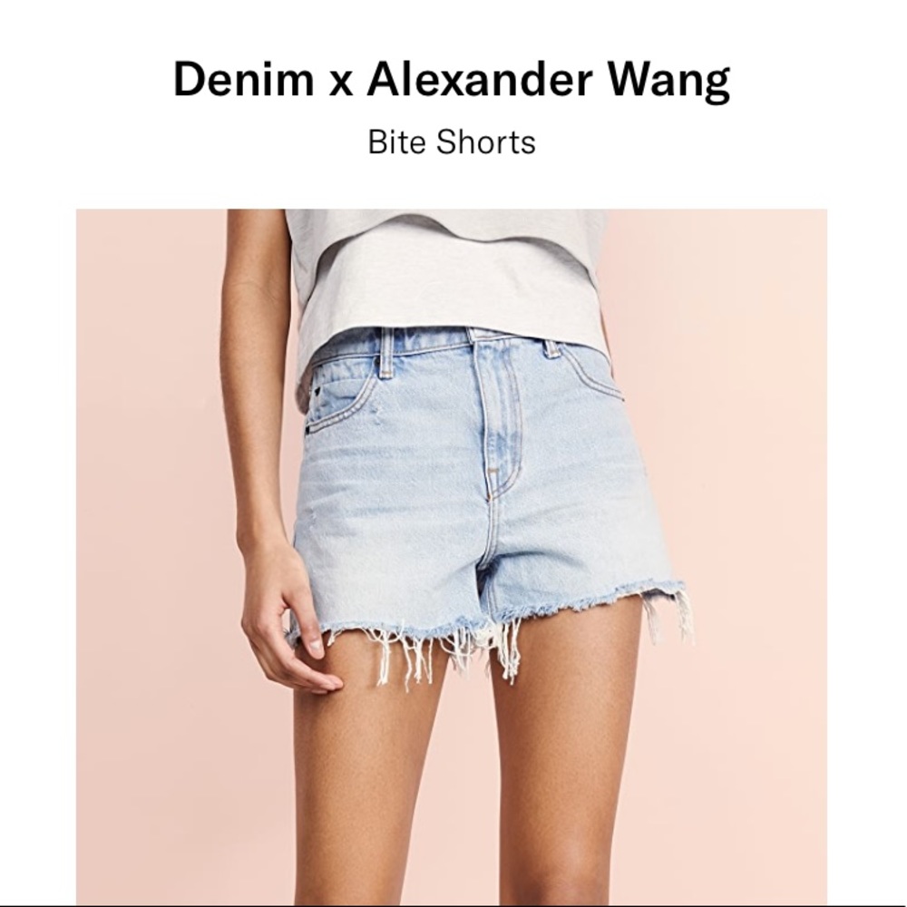 Alexander Wang Bite Jean Shorts